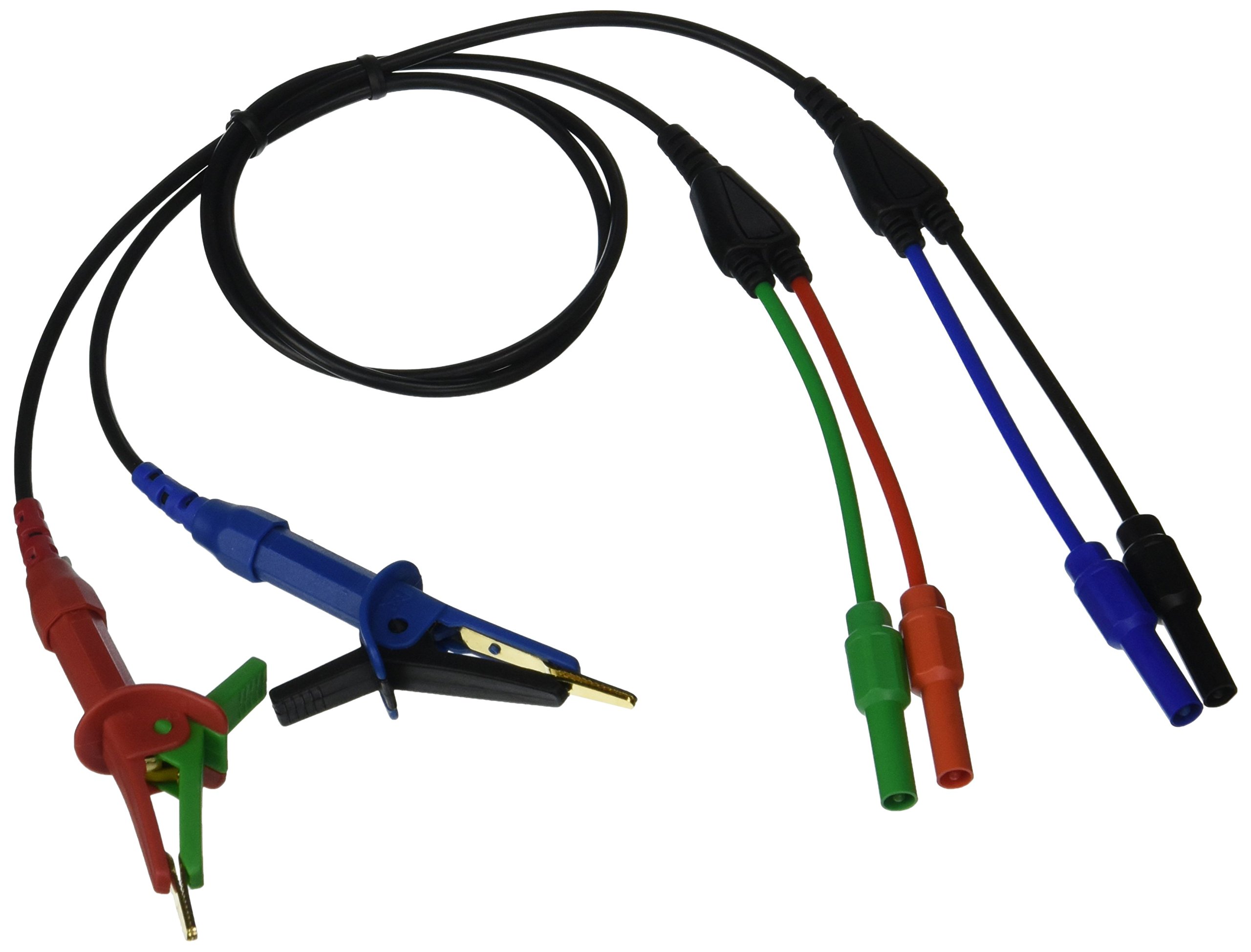 Extech380565 Test Leads with Kelvin Clips for Milliohm Meter Model 380580