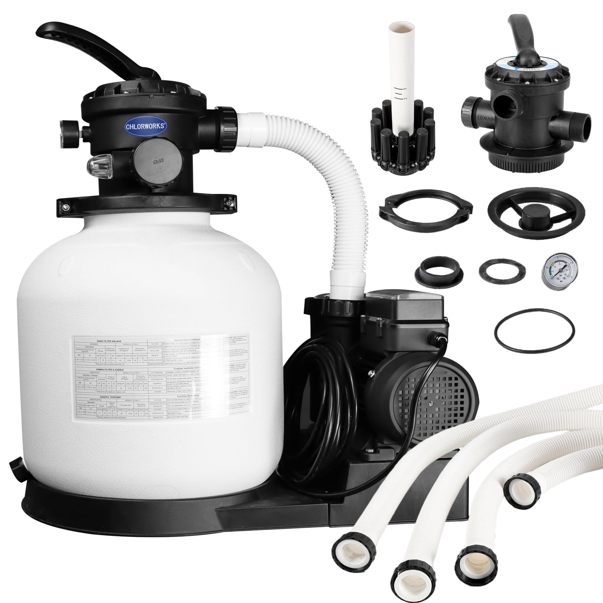 Sand Filter Pump for above Ground Pool Pool Sand Filter with Timer
