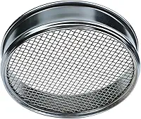 Peneira de teste de laboratório de 20 cm com malha de aço inoxidável 304 e moldura cromada, malha de 4 a 600 para areia de solo industrial, farmacêutica (malha 4)