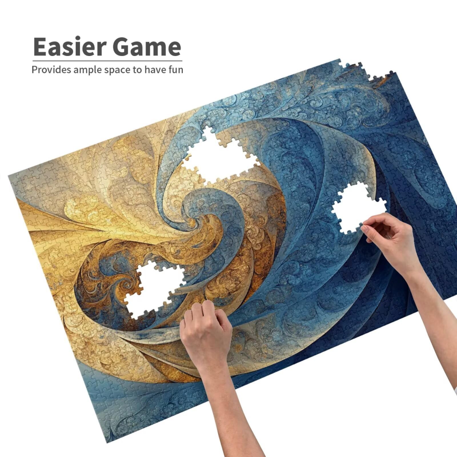 Abstrakcyjne Puzzle 5000 Pieces Model Puzzle Dorośli Początkujący z pudełkiem upominkowym, DIY Interaktywne puzzle Rodzinna wymagająca gra, Relief Relief Home Wall Decor Art Prezent dla mężczyzn