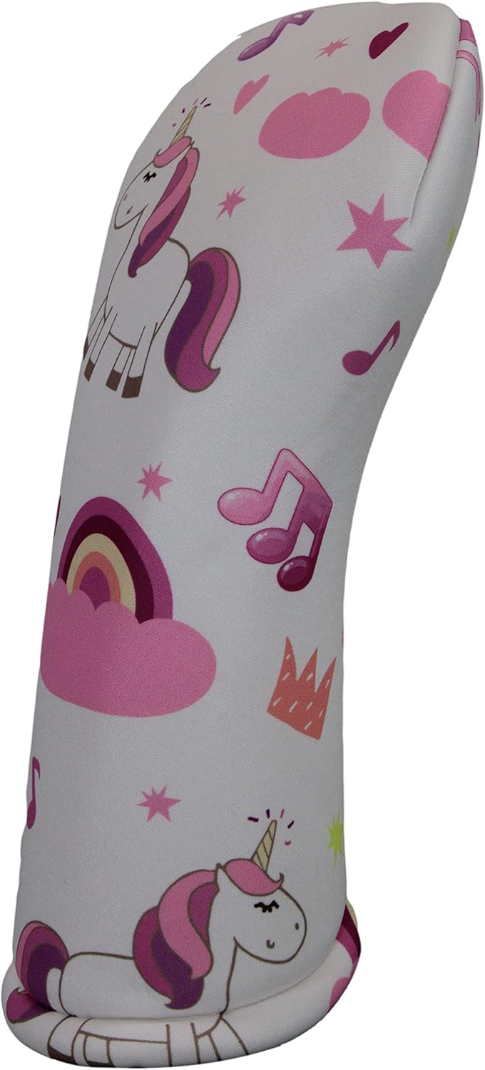 Pink Unicorns | BeeJoss Golf Club Headcover | Driver Fairway Hybrid-Sold Separately | Handmade in USA