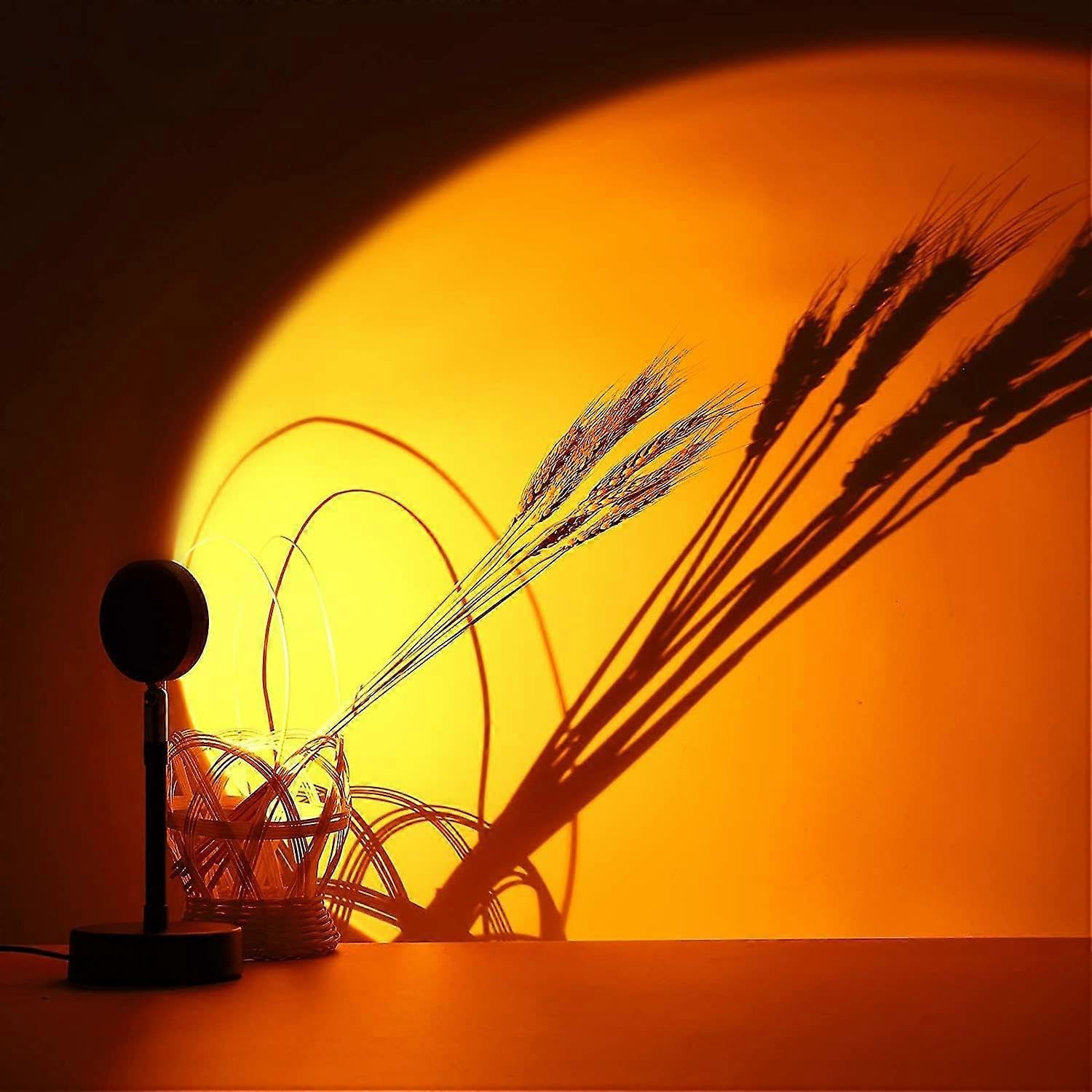 Joyhappst Image Color Sunset Projection Lamp,Led Night Light Projector, Romantic Visual Led Light For Home Party Living