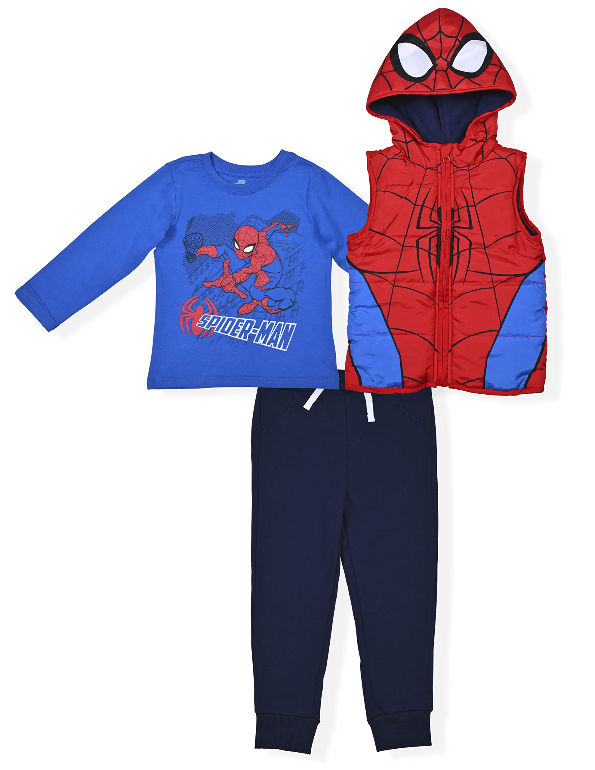 Jogging Spider-Man garçon 5 ans ensemble trois pièces avec sweat à capuche et haut - 6
