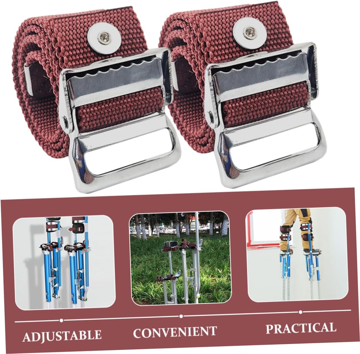 ibasenice Stilt Heel Parts Leg Band for Drywall Painting Stilts Fixing Strap Adjustable Leg Fixation Strap Drywall