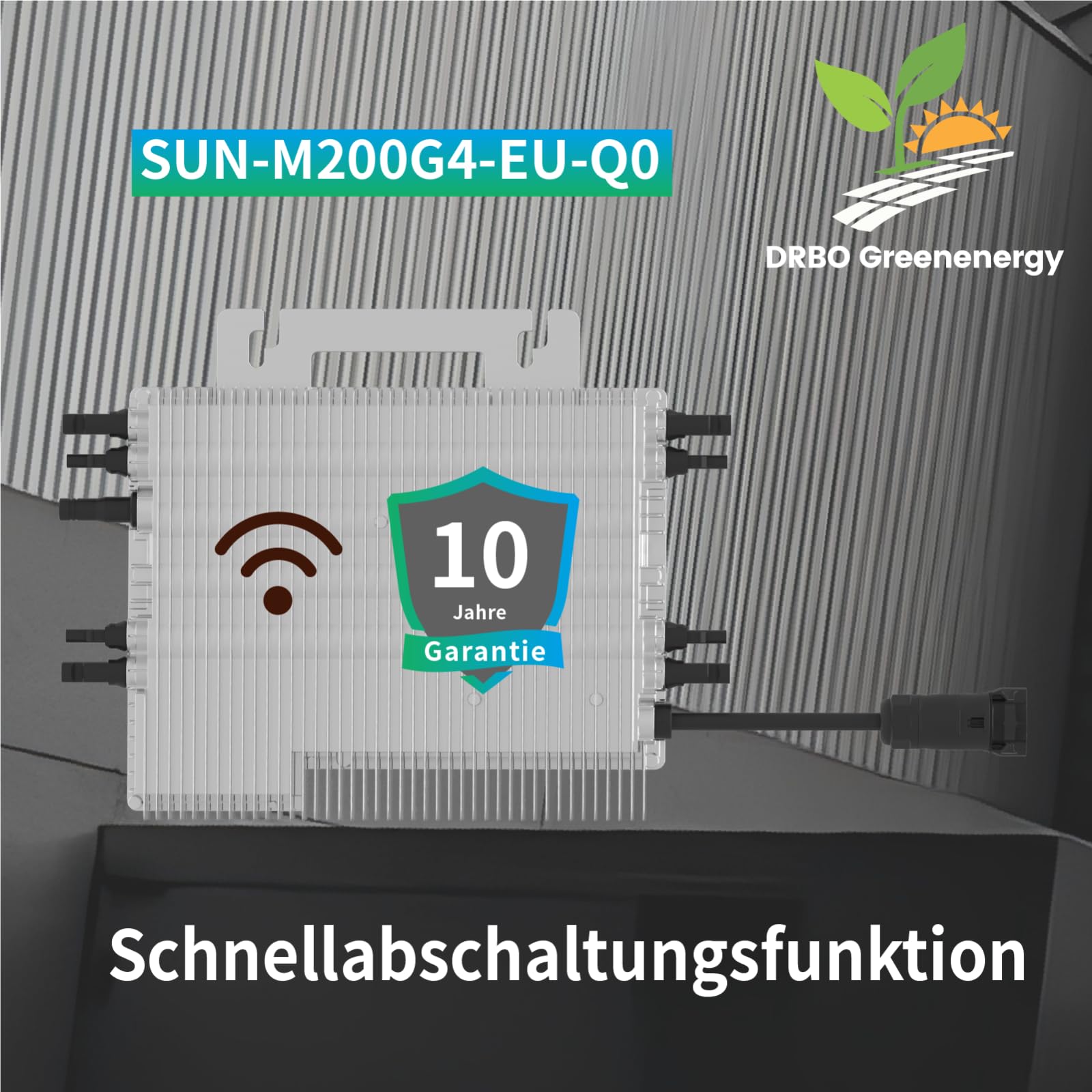 Deye 2000W Wechselrichter SUN-M200G4-EU-Q0 (drosselbar auf 800W/600W)