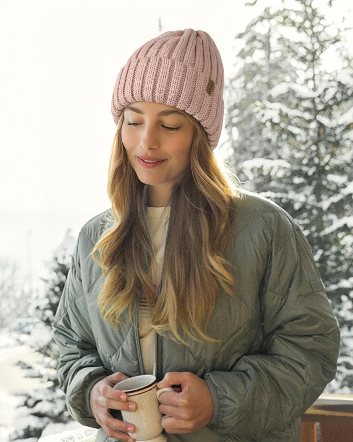 FURTALK Winter Hats for Women Fleece Lined Beanie Knit Chunky Womens Snow Cap - Image 5