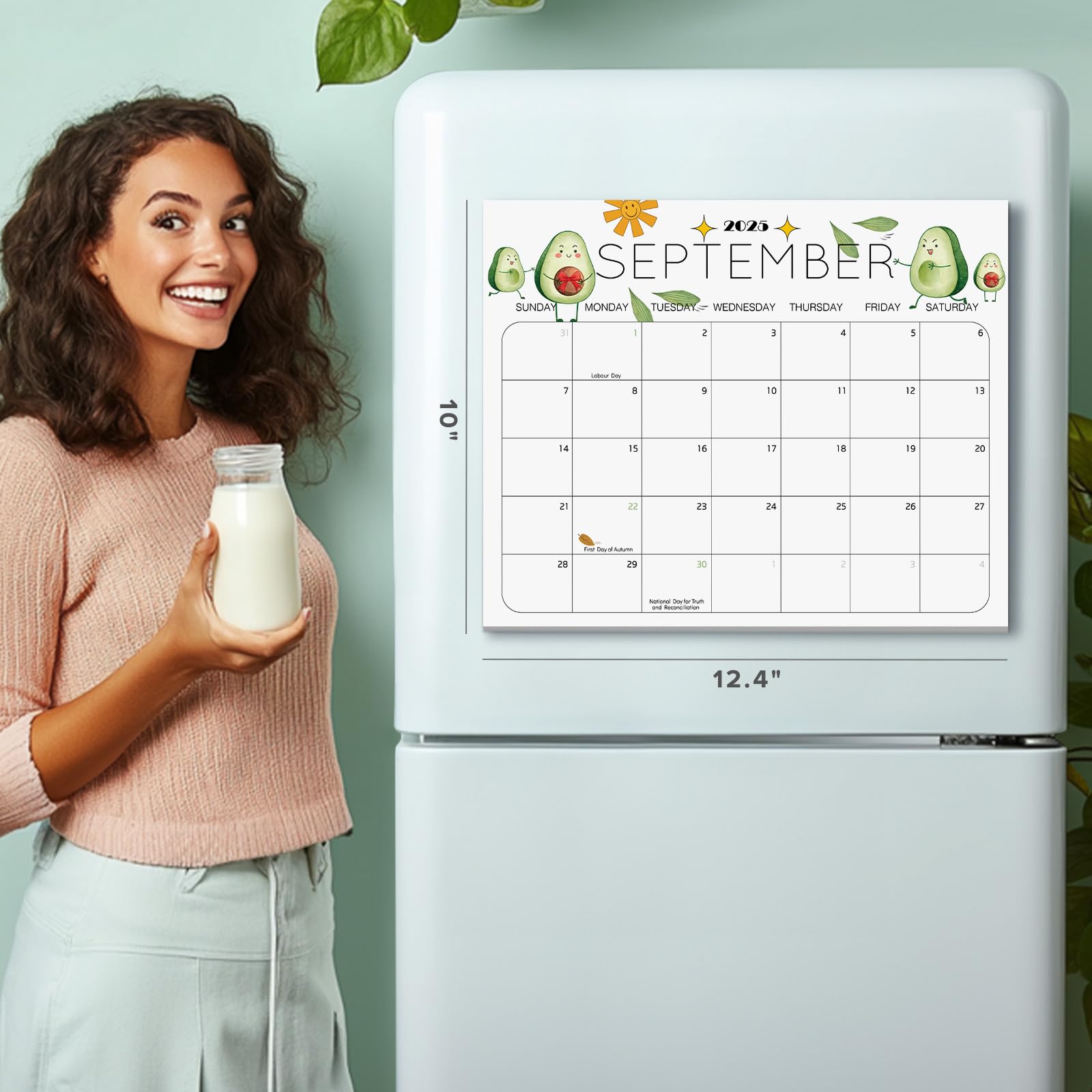 Calendar Fridge 2026 Magnetic Calendar - 12 Month Fridge Calendar From Jan To Dec 2026, 8x10 Tear-Off Pad With US Holidays Tear-off Magnetic Calendar