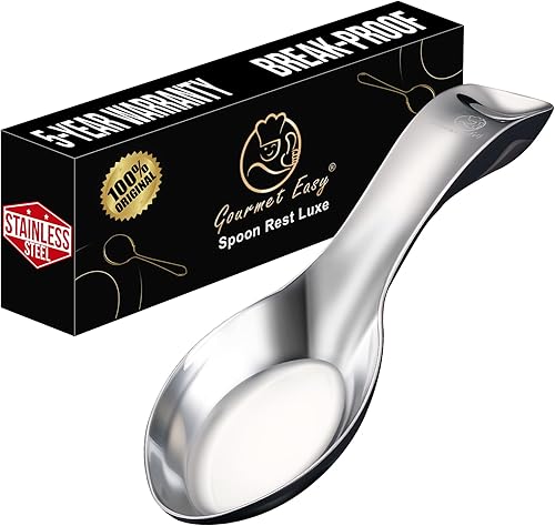 Soporte para cuchara de cocina a prueba de roturas para estufa, soporte de cuchara de acero inoxidable de alta calidad para encimera de cocina,