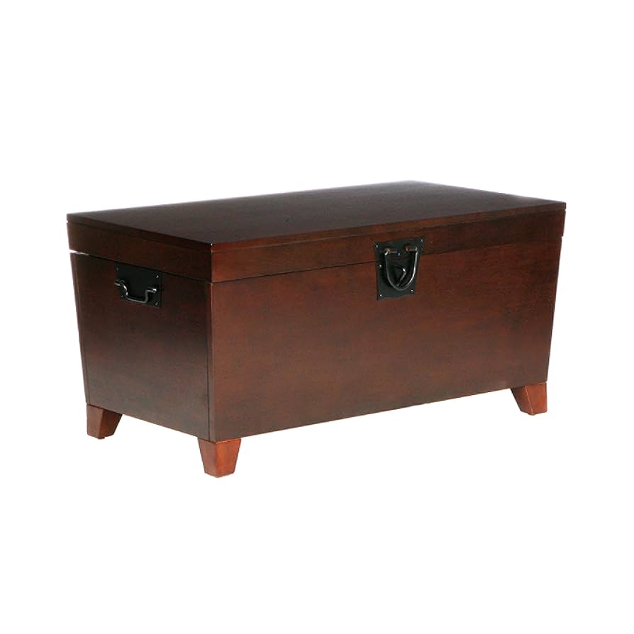 Amazon.com: SEI Furniture Pyramid Storage Trunk Coffee Table
