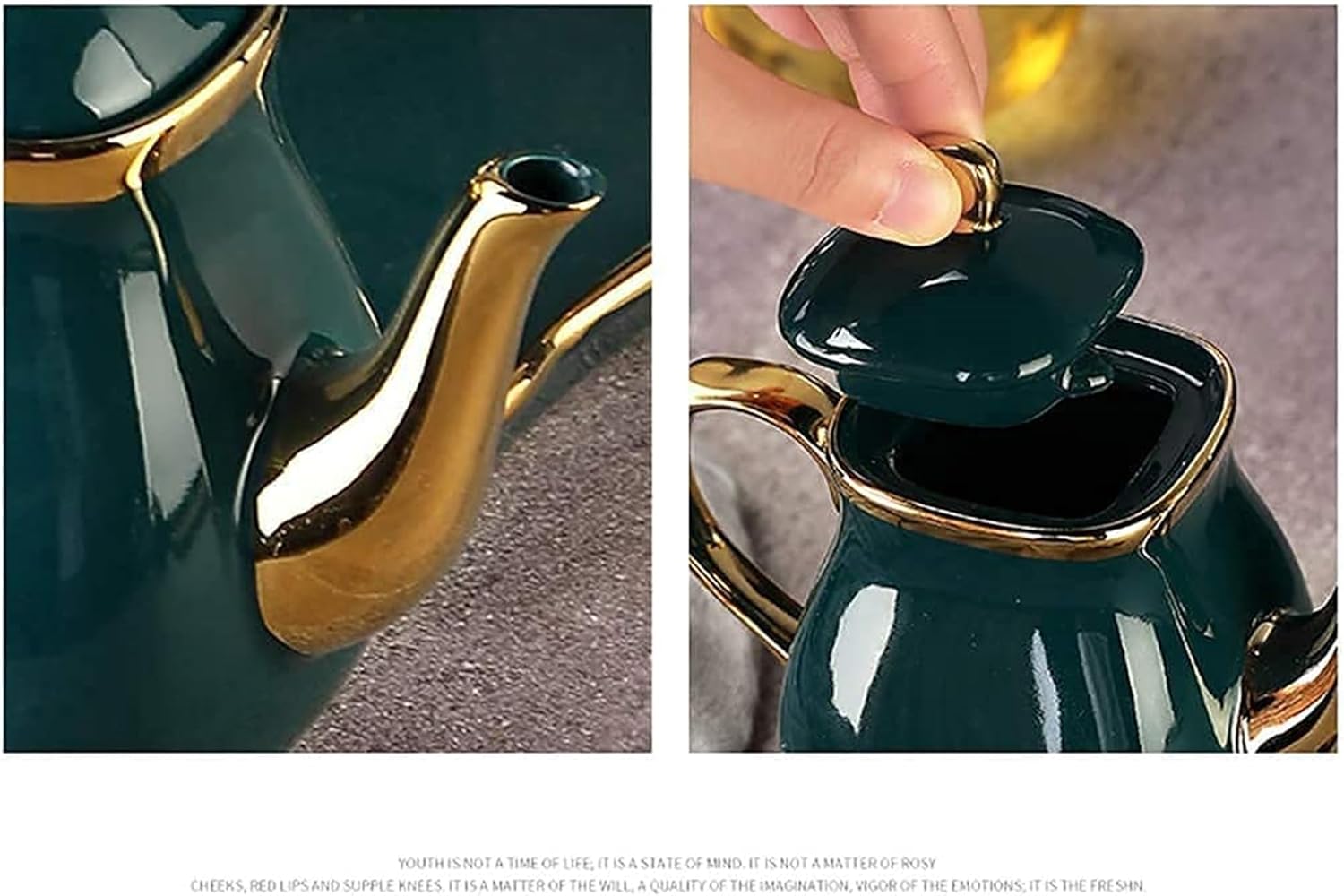 Oil and Vinegar Dispenser Oil and Vinegar Dispenser,Ceramic Vinegar Bottle for Kitchen 350ml,Cruet Condiment with Cap Cooking