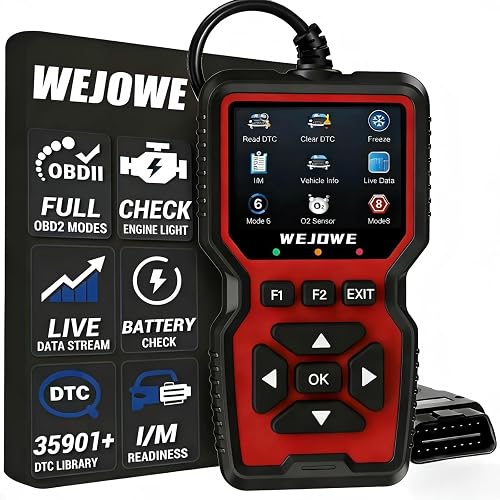 WEJOWE Upgraded OBD2 Scanner Diagnostic Tool, Check Engine Code Reader