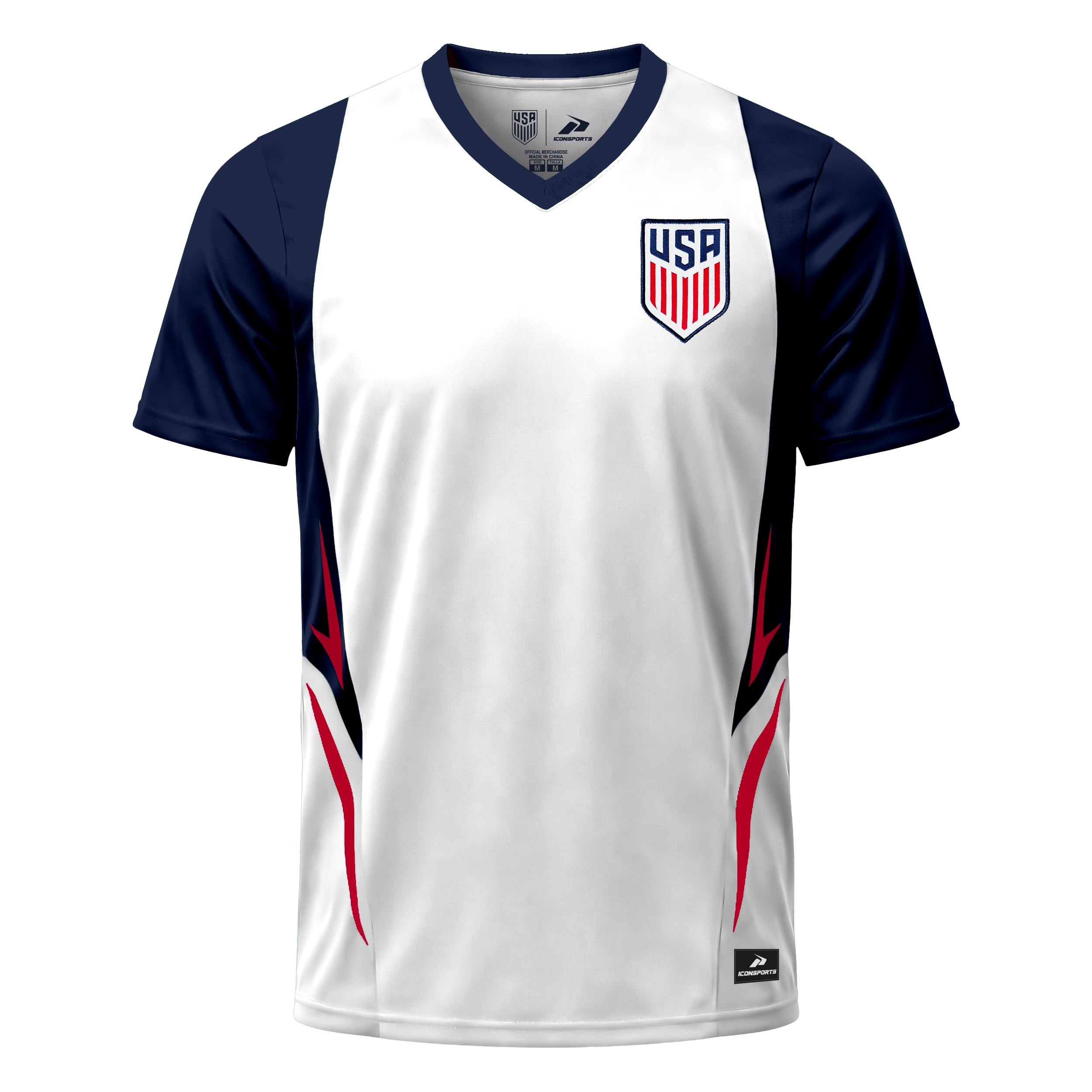 Icon Sports Officially Licensed US Soccer Federation Game Day Shirt - Unisex Adult - 5