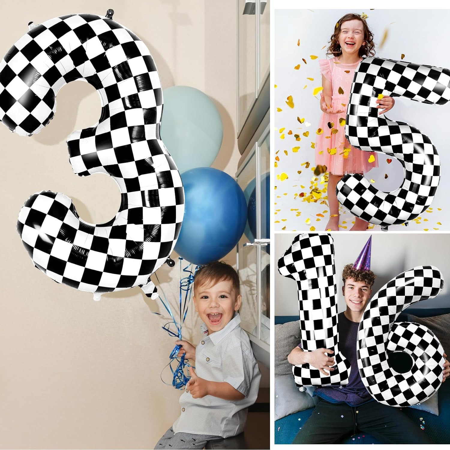 Red 0 balloon 40 Inch Giant Helium Foil Number 0 to 9 Red Balloon Birthday Wedding Party Digital Decorations (Number 0) — view 618