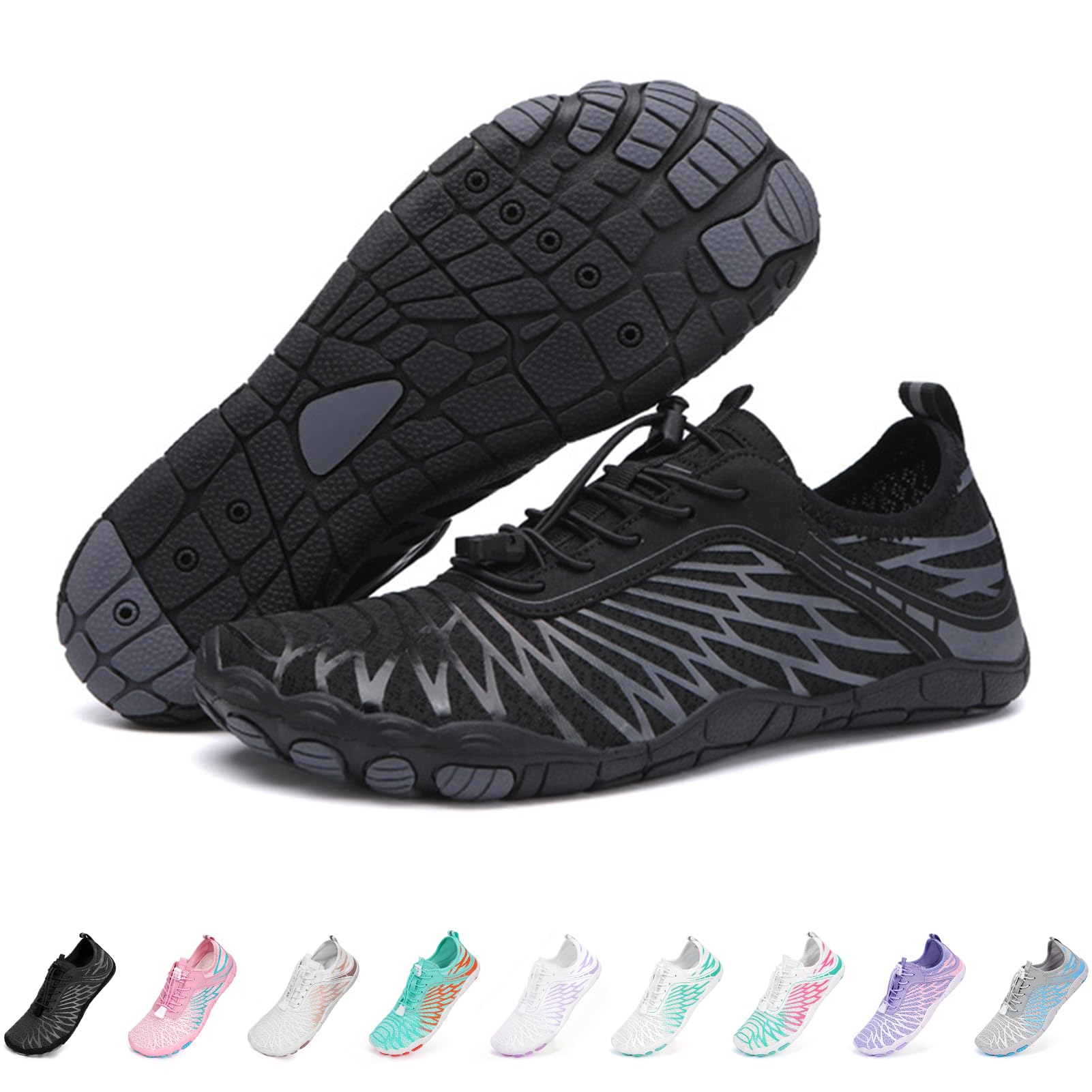 Hi-Y2Kgirls Hike Barefoot Shoes Women Men Non-Slip Healthy Breathable Fashion Trail Running Womens Mens Wide Toe Zero Drop Water Shoe