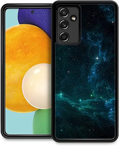 CARLOCA Funda compatible con Samsung Galaxy A13 5G, increíble diseño de patrón de luz espacial nebulosa para niñas y niños, a prueba de golpes,