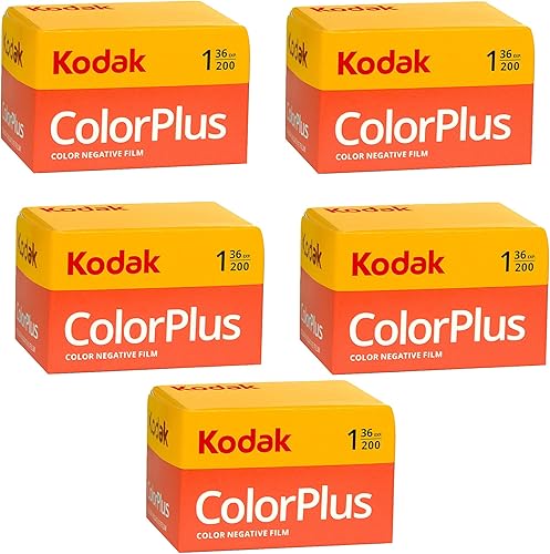 5 rollos de Kodak colorplus 200 ASA 36 Exposición