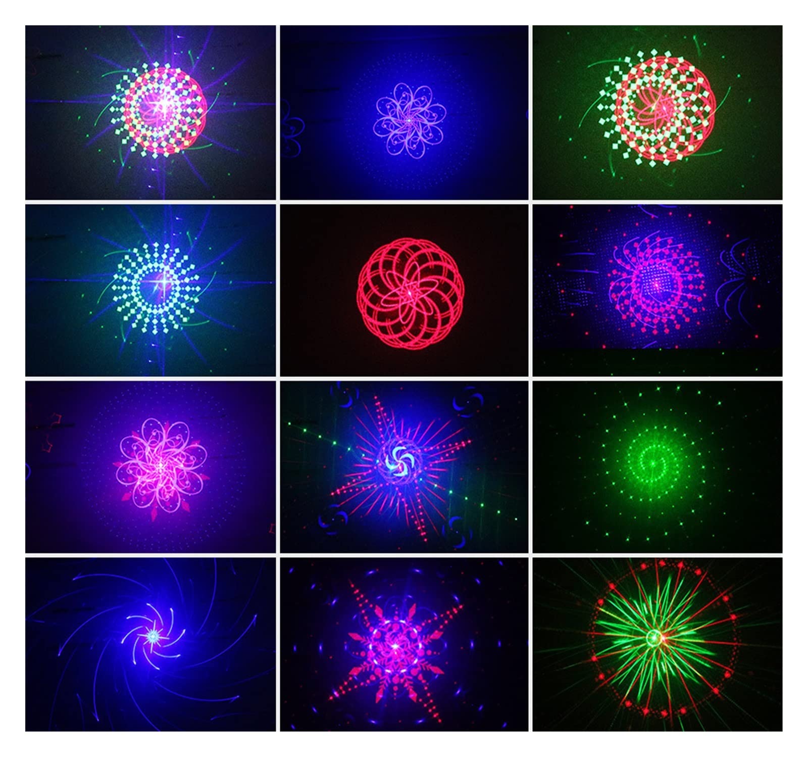 RGB 32 modelli Proiettore natalizio Luce esterna Giardino remoto Impermeabile IP65 Vacanze Natale Illuminazione doccia esterna