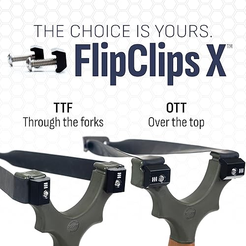 Miniatura 7 de SimpleShot Scout XT Resortera con objetivo, municiones de arcilla y bandas para caza profesional y potente tiro al blanco