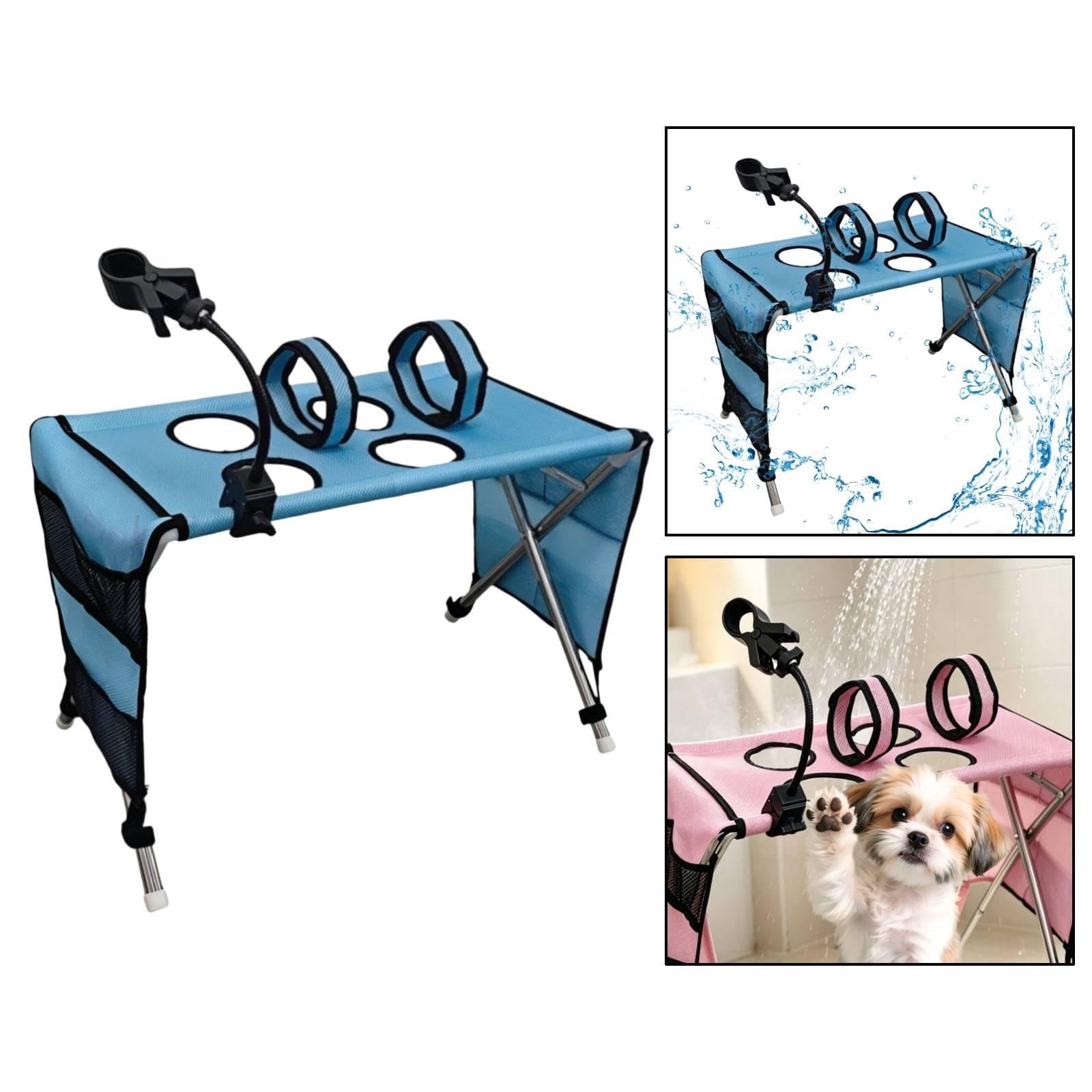 Hamac toilettage pour Chien et Chat avec Sangle Soutien pour Le Bain, Confortable pour la Coupe, Multifonctionnel et Facile d'entretien, Bleu