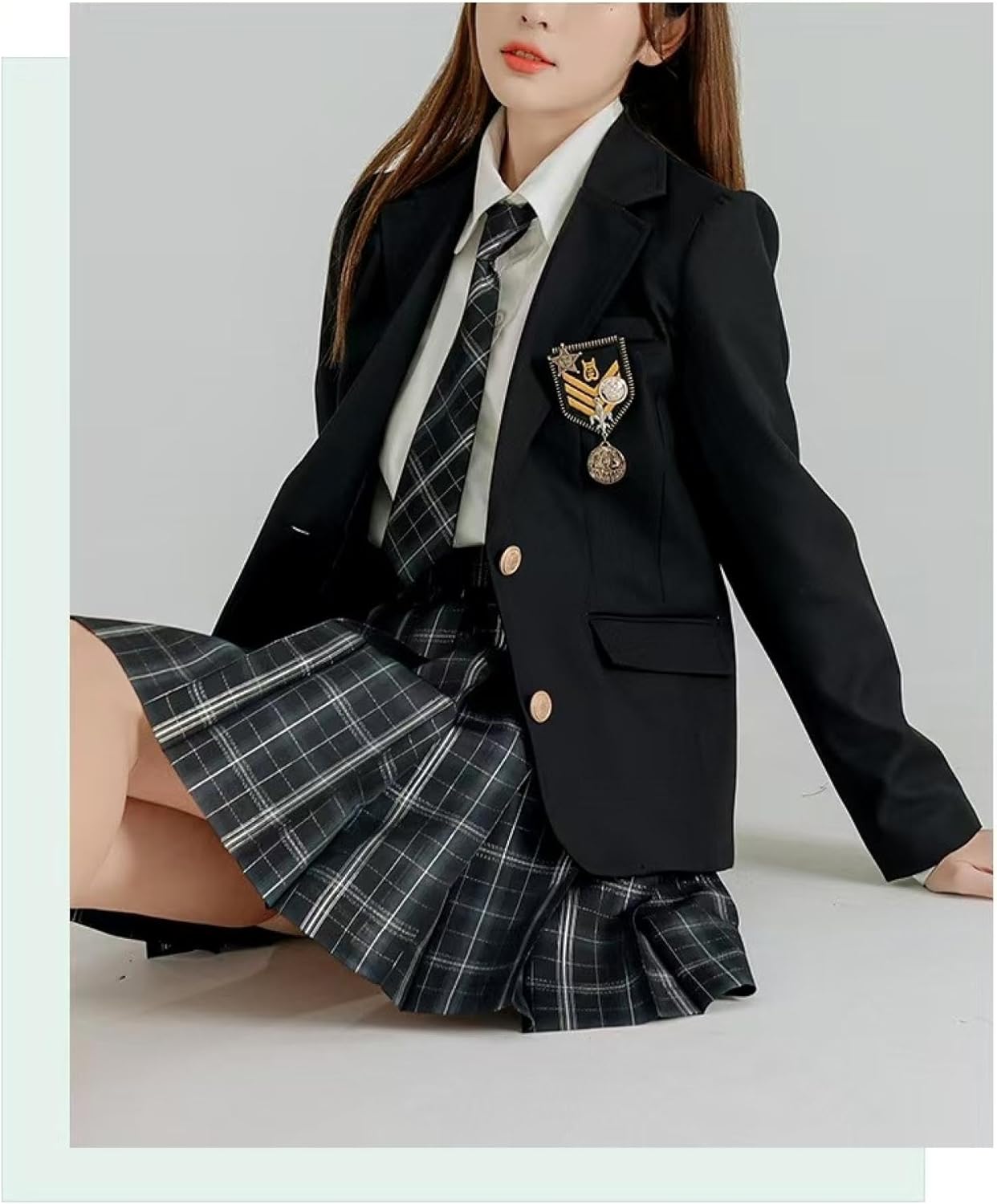 [XUANOCHENG] 卒業式 スーツ 女の子 フォーマルスーツ 子供スーツ キッズスーツ 4点セット 卒園式 子供服 小学生 中