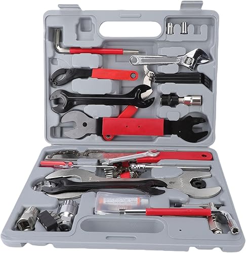 Kit de herramientas de bicicleta de 45 piezas, llave de soporte inferior, extractor de manivela, herramienta BB con estuche de almacenamiento para