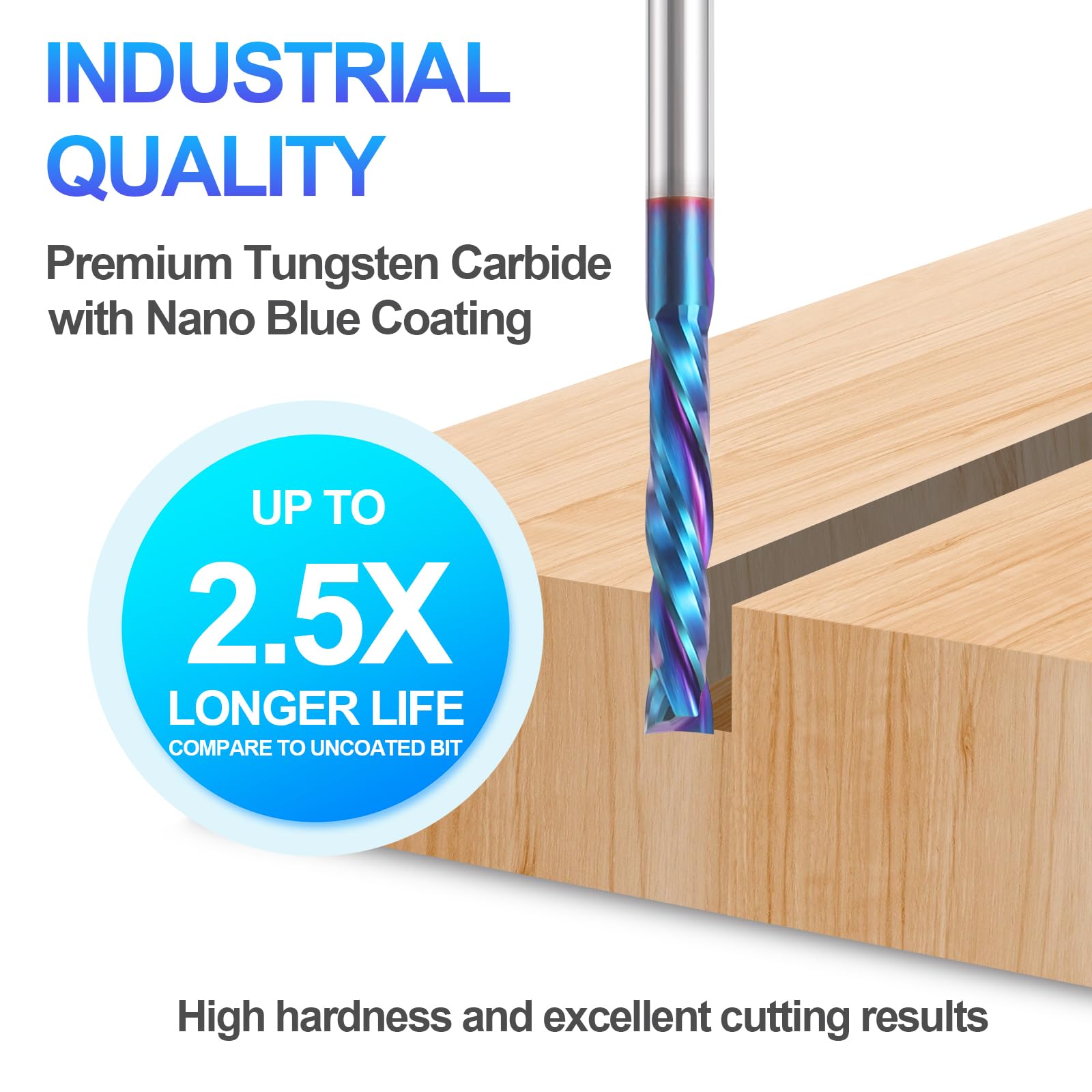 Snapklik.com : HQMaster Compression Router Bit Up&Down Cut 1/8