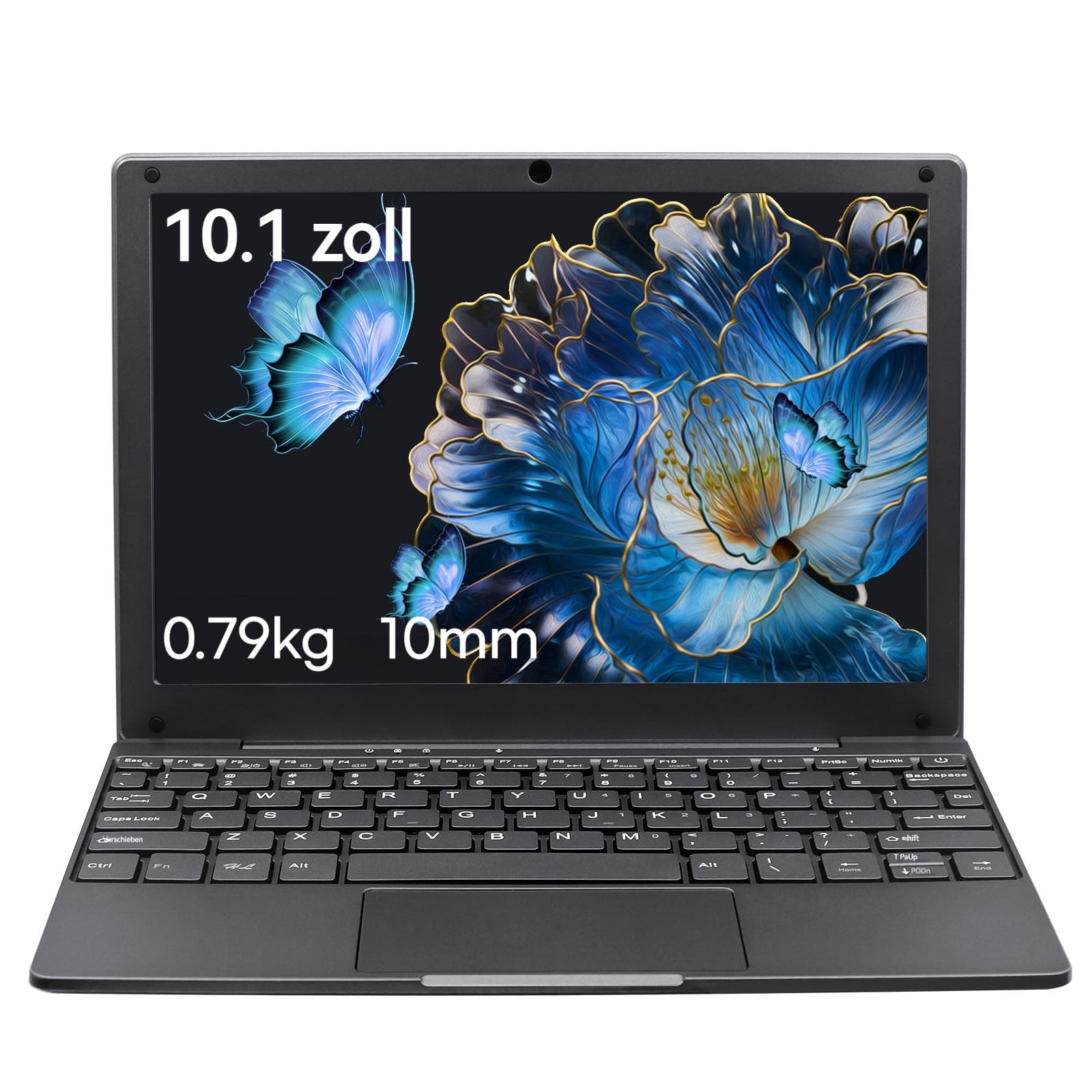 Zyphionix UDKED 10.1 Inch Mini Laptop, Celeron N4020, 8GB RAM, 256GB SSD, Ultra Thin Netbook with Mouse, WiFi, BT, Webcam, USB 3.0, Type-C Charging, HDMI, Perfect for Kids and Adults