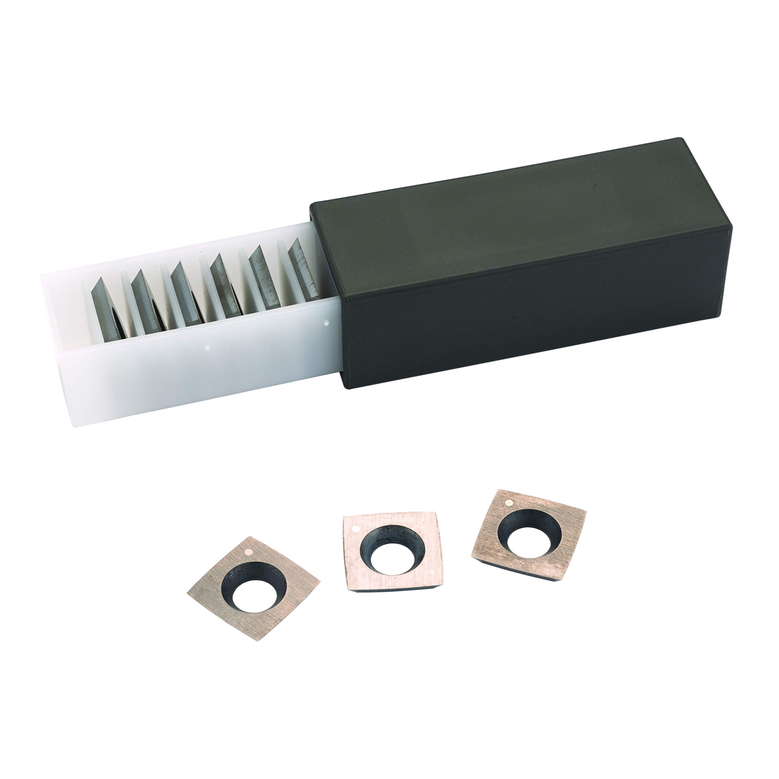 WOODCRAFT Replacement Carbide Inserts for Jointers and Planers, 10 Pack, 15mm x 15mm x 2.5mm, Black, Compatible with Wood
