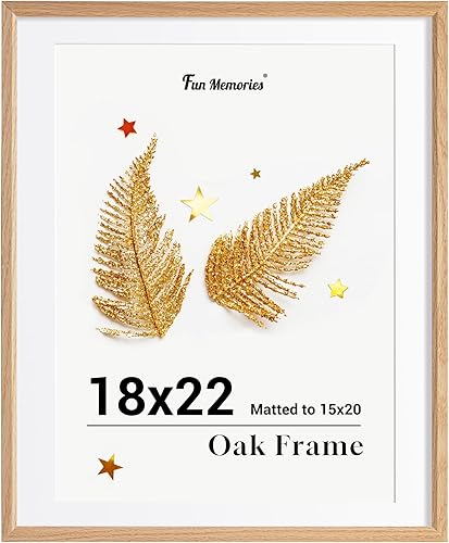 Miniatura 171 de Fun Memories Portarretratos de metal de 16 x 20 pulgadas con paspartú de 11 x 14 pulgadas, acabado de aluminio cepillado, parte delantera de vidrio