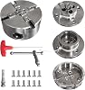 Wood Lathe Chuck Set 1 x 8 tpi, 4 inch 4 jaw self-Centering Woodturning Chuck for Lathe