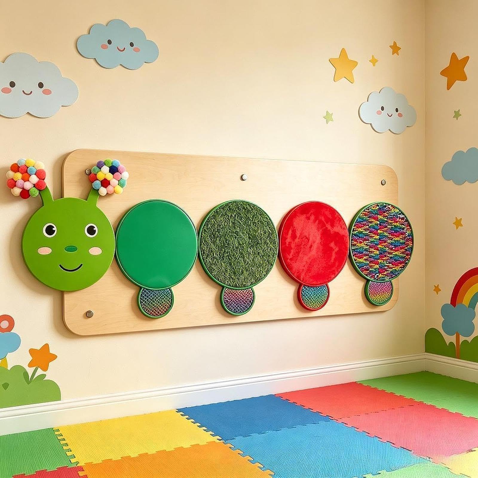 Pannello Sensoriale per attività in Classe per Bambini, Giocattoli Educativi