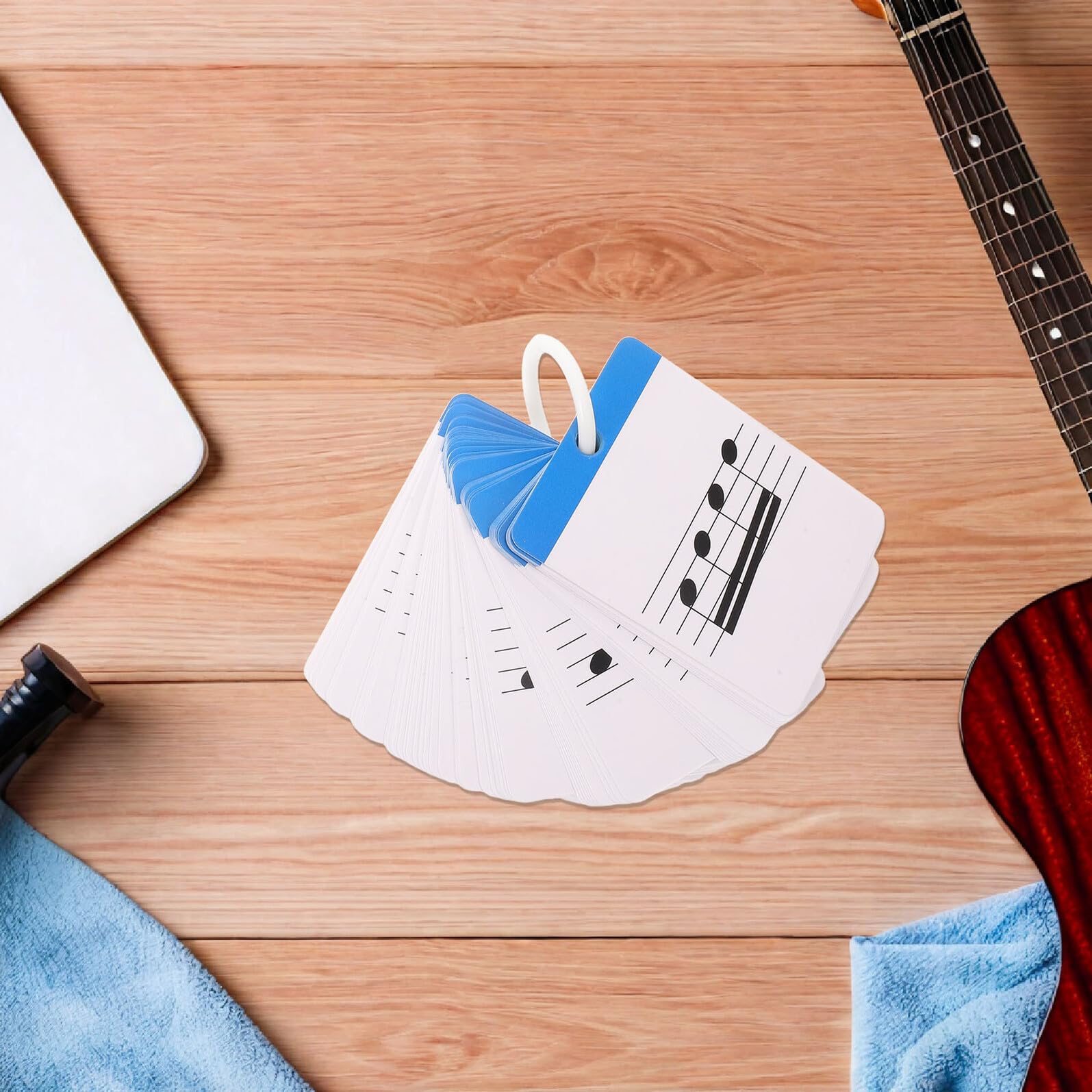 TOYANDONA Schede Didattiche Note Musicali per Principianti Strumenti per Imparare le Note Musicali e Schede Ritmiche Portatili per Educazione Musicale e Apprendimento del Pianoforte