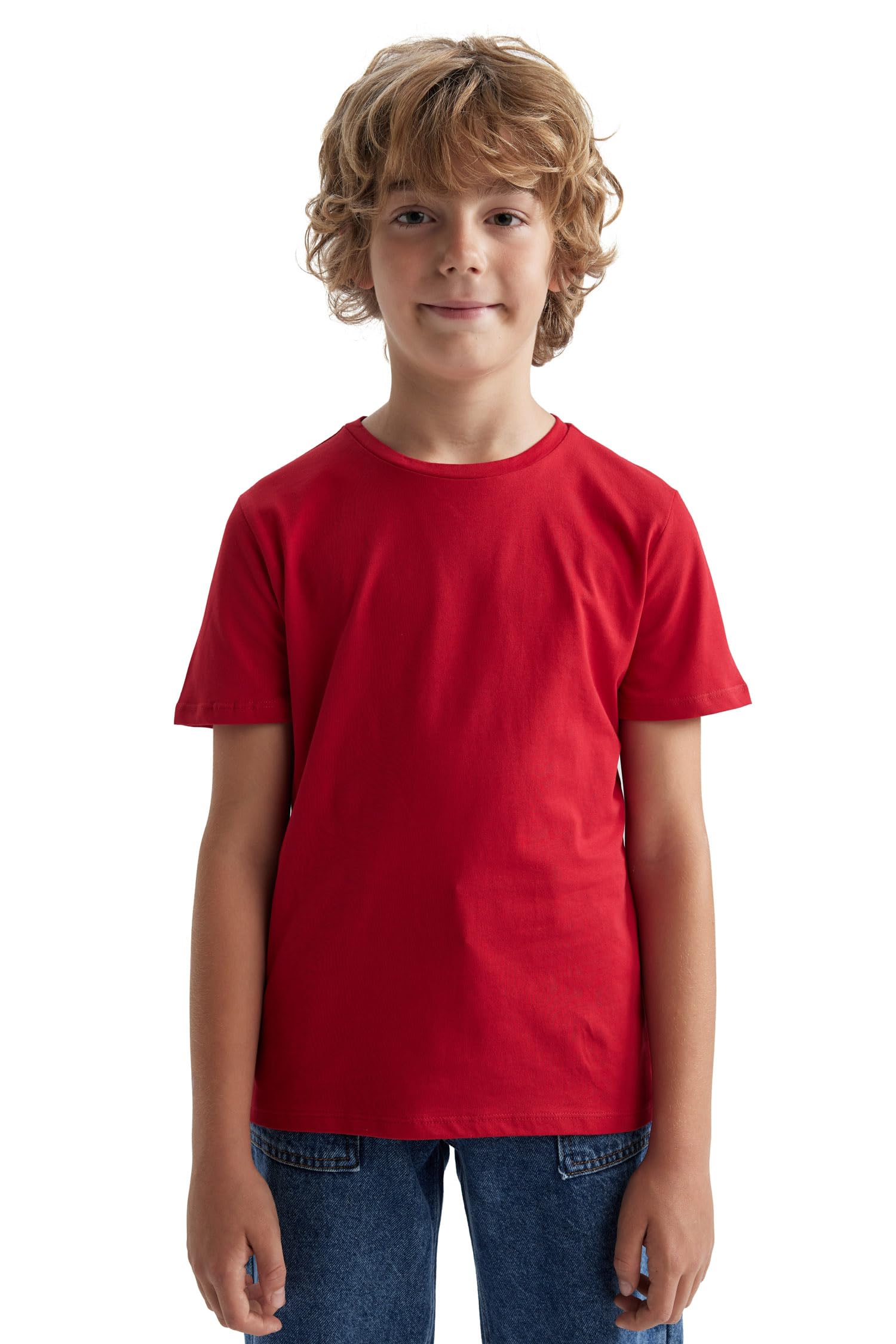 Erkek Çocuk Regular Fit Kısa Kollu Tişört, Siyah, 4/5 Yaş