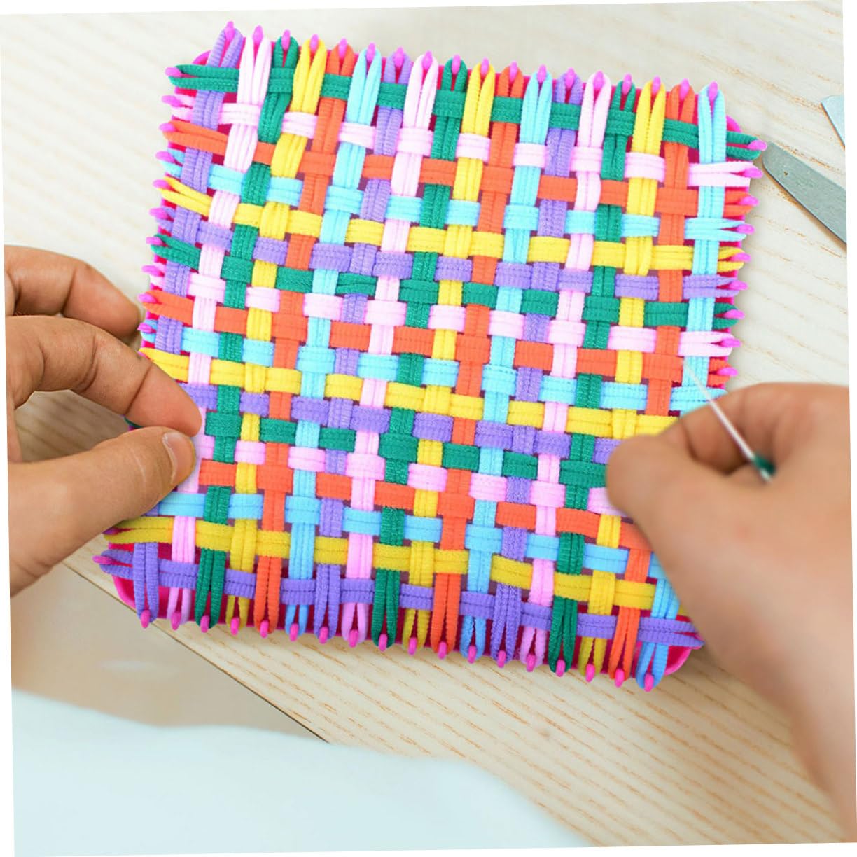 JOINPAYA 480pezzi Anelli Elasticizzati Per Lavoro Maglia Kit Di Ricarica Per Potholder Colori Per Attività Creative Per Ragazzo Ragazza e Fai Da Te