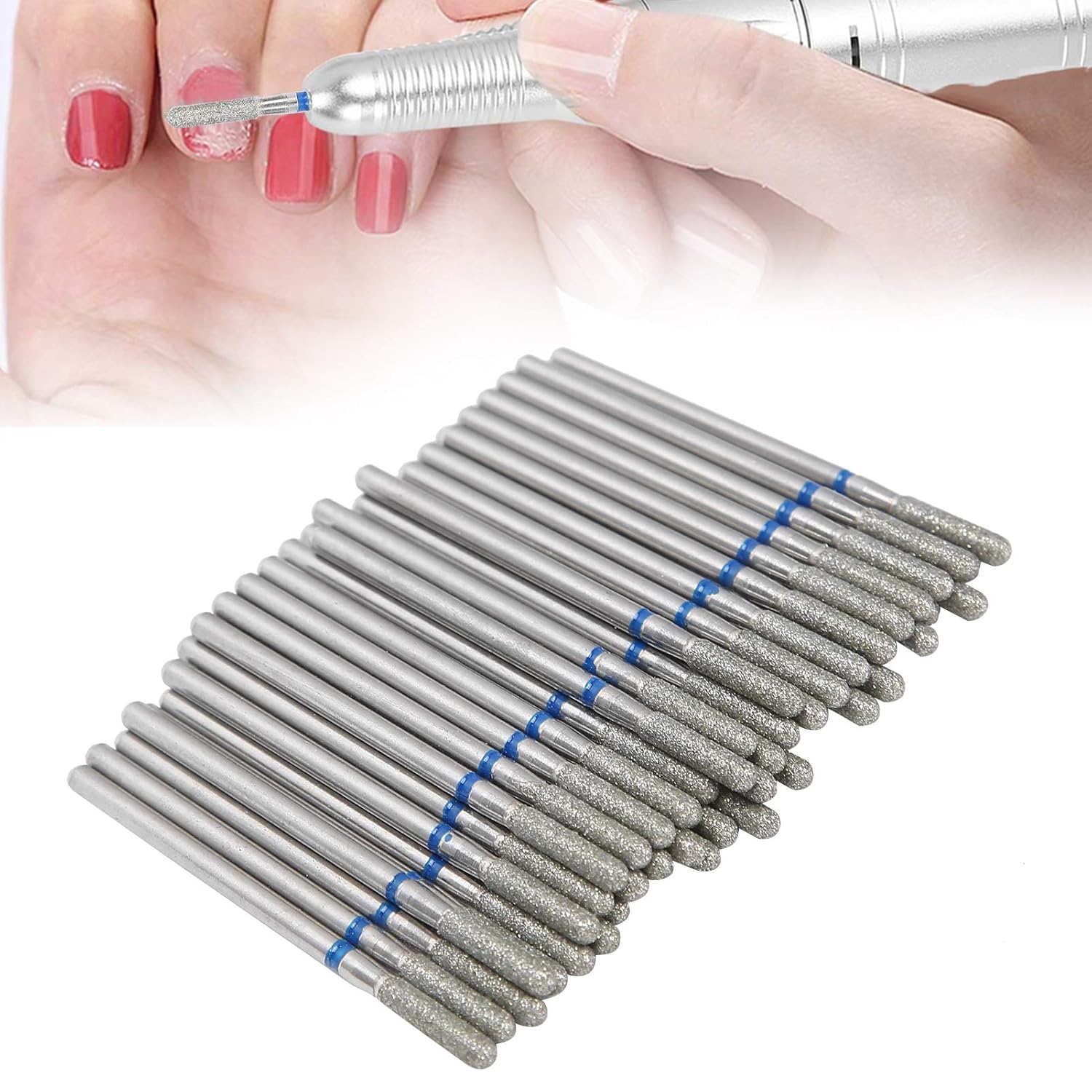 Cuticle Bit for Nail Drill Nail Drill Bits Set, 50Pcs Nail