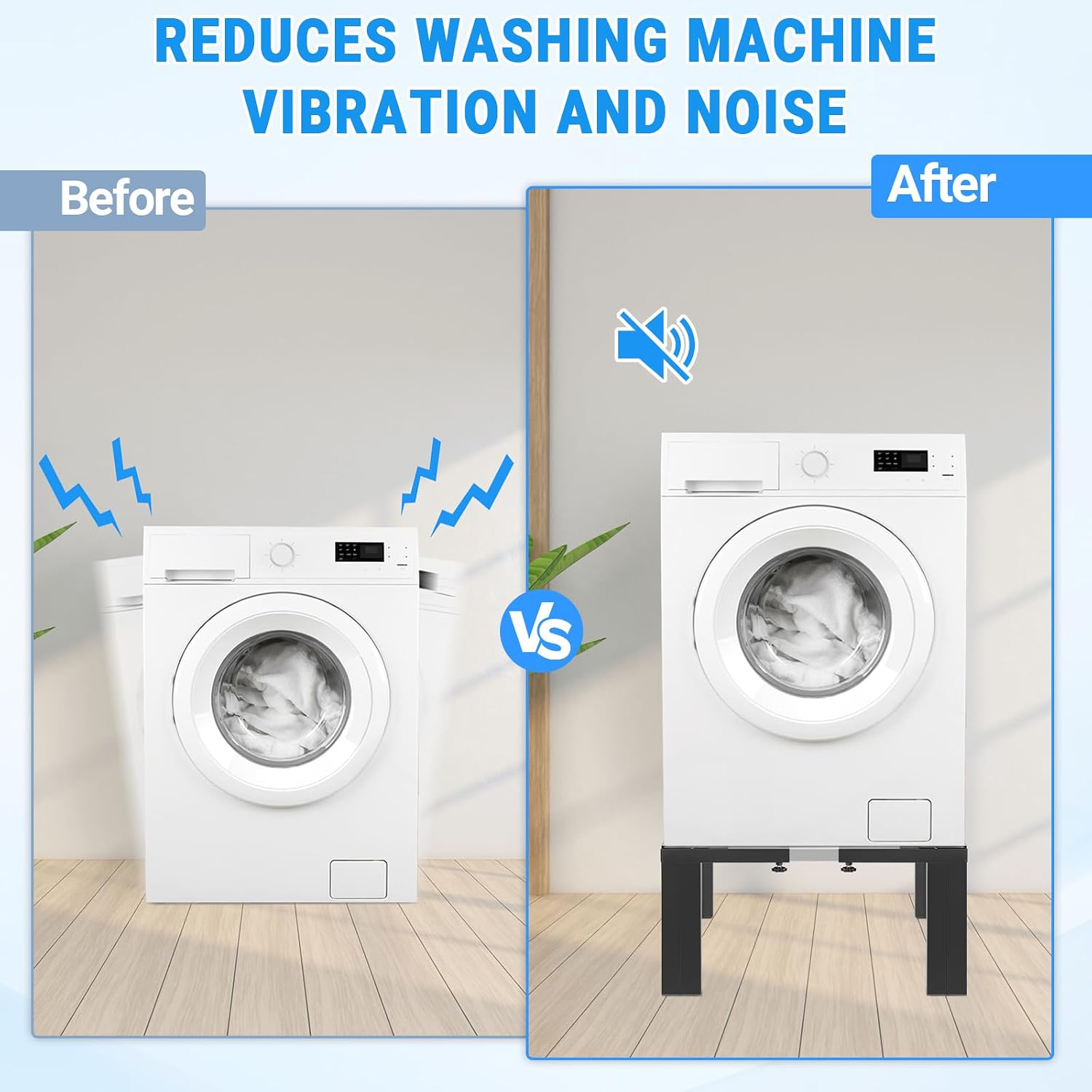 Aukivon Laundry Riser: Quieting Your Washing Machine