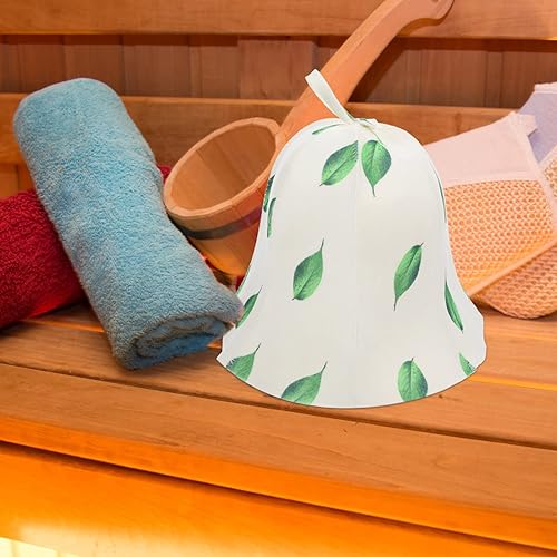 Miniatura 4 de EXCEART Sombrero de sauna, sombrero de banya, sombrero de lana de sauna para hombres y mujeres, accesorios de baño, cómodo sombrero de sauna,