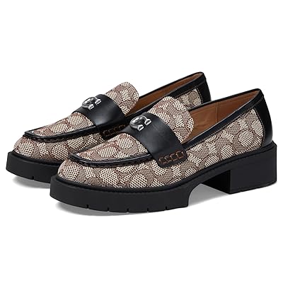 COACH Leah Textile Jacquard Loafer Women