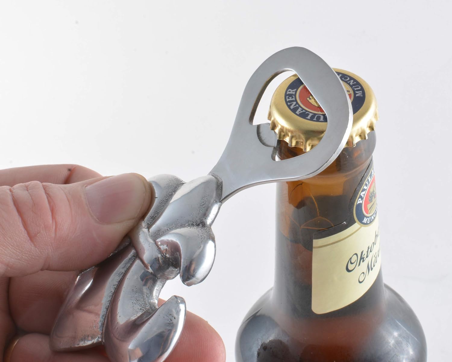 Arthur Court Designs French Lily Decorative Bottle Opener - Aluminum Rustic Beer Opener - Elegant Bar Bottle Opener and Unique Party Favor Gift - Ideal Beer Gift, Rustic Wedding Supplies 5 inch Long