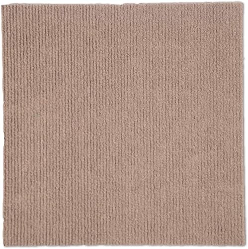 Azulejos autoadhesivos para suelo, cuadrados de 12 x 12 pulgadas, azulejos para el hogar, fácil de instalar (48 unidades, camello)