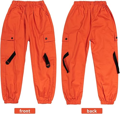 Miniatura 5 de Rolanko Pantalones cargo para niñas de 4 a 15 años de algodón para niñas de 4 a 15 años