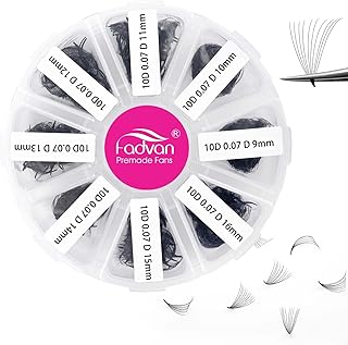 FADVAN Extensiones de pestañas de volumen Bun...