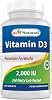 Best Naturals Vitamin D3 2000 IU 50 mcg - 100 Tablets - 100 Days Supply - Helps Support Immune Health, Strong Bones and Teeth, Muscle Function 100 Count Pack of 1