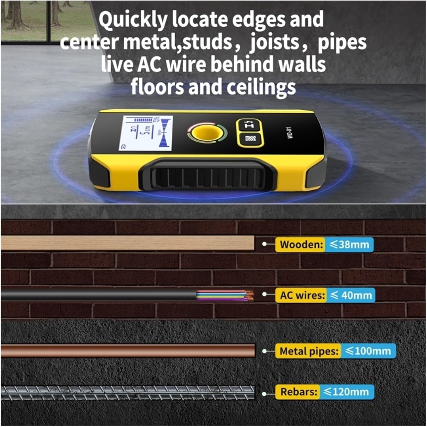 Stud Finder, Stud Finder Wall Scanner Electronic Studs Finder Wall Scanner Metal Studs Detection Detector