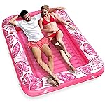 Inflatable Tanning Pool Lounger Float - Jasonwell 4 in 1 Sun Tan Tub Sunbathing Pool Lounge Raft Floatie Toys Water Filled Tanning Bed Mat Pad for Adult Blow Up Kiddie Pool Kids Ball Pit Pool
