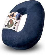 【Orthopedic Clinic Director Recommended】 Premium Memory Foam Seat Cushion Model Hemorrhoid Back Labor Posture Assist Car Front Incline High Resilience (Firm) Donut Cushion Safety Standards Compliant
