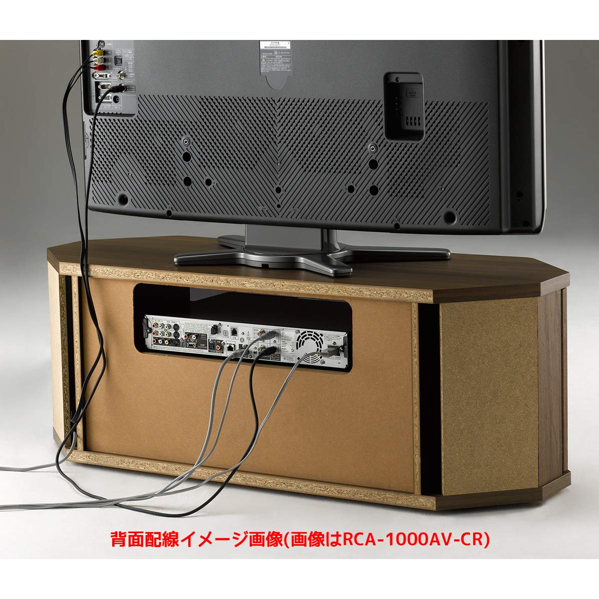 Amazon｜朝日木材加工 テレビ台 RACINE 42型 幅100cm ブラウン