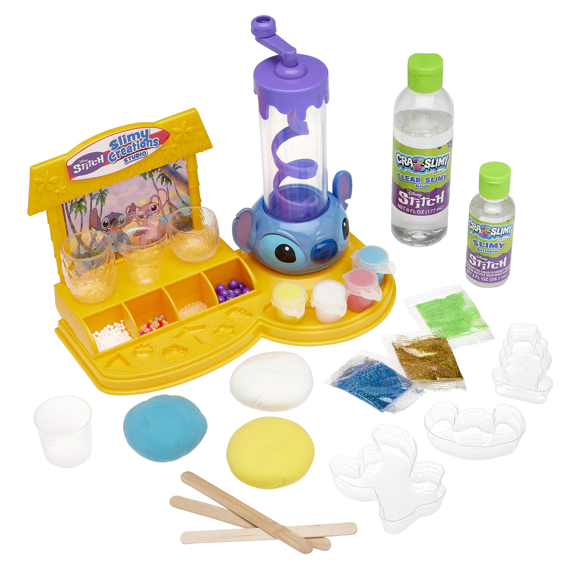CRA-Z-Slimy Disney Stitch Slimy Creations Studio Crea Il Tuo Slime con i contenitori Stitch