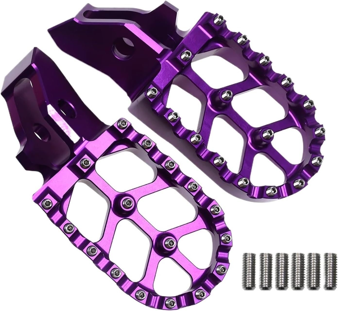 Motorcycle pedal Aluminium Alloy Wide Footpegs Floor Boards Rests Electric Bike Pedals Surron Ultrabee Parts Surron Ultra Bee Sur-ron UB(Purple)
