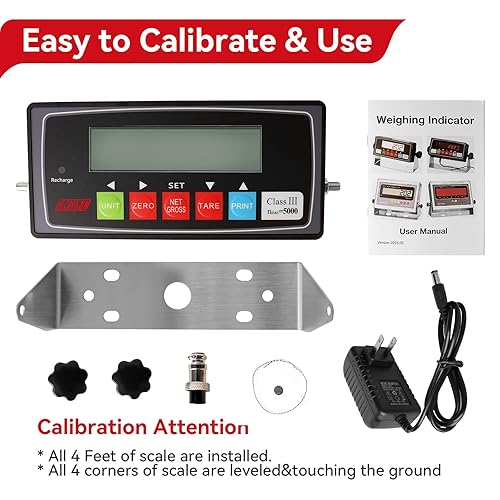 Miniatura 6 de Indicador digital aprobado por PEC NTEP con pantalla LED para básculas de piso, ganado y camiones, indicador de escala de instrucciones (PEC-IN202)